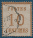 FRANCE Alsace Lorraine Occupation N°5 10c Obl Telegraphique De " VOID " TTB Signé Calves - Oblitérés