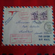 LETTRE PARIS AUCKLAND PREMIER LIAISON AERIENNE DIRECTE 1957 - Lettres & Documents