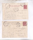 2 CPA ROMA,  COLOSSEO   Y PIAZZA S.PIETRO  En 1909! (voir Timbres) - Colecciones & Lotes