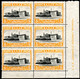808.GREECE,1927 ATHENS,ACADEMY 5 DR. HELLAS 477,SC.331 IMPRINT BLOCK OF 6(5 MNH/1 MH) - Unused Stamps