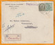 1920 - Enveloppe Recommandée De Malavli Poona, Inde, GB Vers Thune Thun, Suisse - 4 1/2 Annas - 1911-35 Roi Georges V