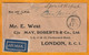 1929 - Enveloppe Par Avion Special De Karachi, Inde, GB Vers Londres, GB - 8 Anna Stamp - 1911-35  George V