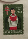 NEW ZEALAND 1958, PRIVATE VIGNETTE TB LABEL FDC ,TASMAN PRODUCT HAWKES BAY ,QUEEN ,WOMEN,HORSE SHEEP ,WANGANUI CITY CAN - Brieven En Documenten