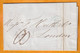 1844 - Lettre Pliée Avec Correspondance En Anglais De Paris Vers Londres London  - Cad Arrivée - Taxe 10 - 1801-1848: Precursors XIX