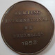 Médaille De Table En Bronze - Baudouin - Jumping International De Bruxelles - 1953 - Signé C. Van Dionant -  Gr - Royaux / De Noblesse