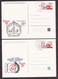 CZECHOSLOVAKIA 1988 - Lot Of 7 Unused Stationery With Nice Commemotive Cancel Praha 72 - 10 Let Poštov/ As Is On Scans - Covers & Documents