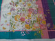 VINTAGE SCIARPA FOULARD FRANCO DORIA SETA FIORI E FARFALLE 85 X 85 - Foulards