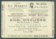 CLA N°67 - E.P. 10 Centimes Fine Barbe Rouge S/verdâtre (type C-L. N°10) Avec Repiquage Publicités Multiples DOME Des HA - Cartes-lettres