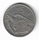 SPAIN 25 Pesetas 1957(75) Circulated Coin KM#787 - 25 Pesetas