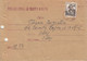 CONSTRUCTIONS WORKER STAMP ON COVER, 1957, ROMANIA - Lettres & Documents