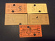 5 TICKETS  RATP Metro   *J  *S  *S  *V  *X - Europe