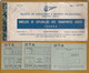 Rare Plane Ticket From DTA - Directorate Of Transports Aéreos De Angola From Luanda To Maquela 1945. Flugticket Von DTA - Wereld