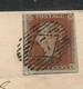 UK -1844 1d VERY BLUE PAPER - Plate 60 From ILFORD To NORFOLK Horizontal Oval # 17 In Diamond - PART OF ADJOINING STAMP - Brieven En Documenten