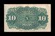 Estados Unidos United States 10 Cents 1863 Pick 115 BC/MBC F/VF - 1863 : 2° Edición