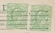 GB 1908, King Edward 1/2d Yellow-green (2x) On Very Fine Postcard With Machine Cancel "LONDON.W.C", VARIETY: Both Stamps - Variétés, Erreurs & Curiosités