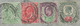 GB 1907, King EVII 1/2d, 1d, 1 1/2d And 2d (both Chalky Coated Paper) As Extremely Rare Four-color Mixed Franking - Lettres & Documents