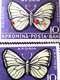 Errors Romanua 1956 MI 1586 White Butterfly Tree,  With Print Moth Shifted To The Rilleft Mnh - Plaatfouten En Curiosa