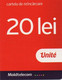 Recharge GSM - Moldavie - Moldtelecom - 20 Lei Rouge, 1/2 Format, Côté Droit - Moldavia