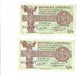 ESPAÑA: PAREJA 1 PESETA II REPUBLICA (CERT. PLATA). AÑO 1937. SERIE B. SC+. - 1-2 Pesetas