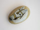 White Horse With Bridle Hand Painted On Smooth Beach Stone - Tiere