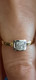 Delcampe - 18K Tweekleurige Gouden Ring Met Diamant - Bagues