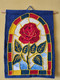 Gobelin Tapestry "Stained Glass - Rose" - 100% Wollen - Handmade - Tappeti & Tappezzeria