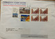 CANADA 2006, HIGH VALUE 2 $ BUILDING WITH TAB !!ARCHITECTURE, CHURCH, CHRISTMAS IN NIGHT, 7 STAMPS USED COVER TO USA - Lettres & Documents