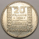 20 Francs Turin, 1938, Argent - III° République - 20 Francs