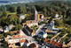 77-FAREMOUTIERS-VUE AERIENNE L'EGLISE ET L'ABBAYE - Faremoutiers