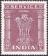 INDIA 1959 10r Brown-Lake SERVICE SGO189 MH - Official Stamps