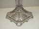 *JOLI ANCIEN BOUGEOIR CRISTAL PORTIEUX FLEURS De LYS Binet Forme Tour CHATEAU  E - Chandeliers, Candélabres & Bougeoirs