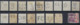 PERFIN / PERFO Nr. 120 & 122   16 Different Combinations  ; Details & Condition See 2 Scans  ! LOT 105 - Perfins