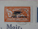 Lettre Avec N°1 Et N°2 MERSON Surchargé Poste Aérienne De Paris Pour Angleterre Signée Brun Cover - 1927-1959 Briefe & Dokumente