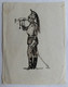 3 DESSINS ORIGINAUX Illustrations Encre Noire P MIGAULT - SOLDATS MILITAIRES Cuirassiers Prussien - Planches Et Dessins - Originaux