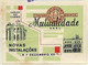 Portugal Lettre Assurance Mutualidade Vignette EMA Cachet Rouge 1959 Cover Cinderella Insurance Co. Franking Meter - Brieven En Documenten