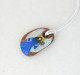 Blue Angel Hand Painted On A Terracotta Tile Pendant - Pendentifs