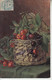 Illustrateur BILLING - 2 Cartes - Nature Morte - Fruits Cerises Prunes Poires  PRIX FIXE - Billing, M.