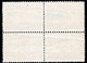 1017.TURKEY,1943-6 50K RED CRESCENT,MAP.MICH.49III,Y.T.100A PERF. 10 X 11 3/4 MNH BLOCK ,CREASE AT LOWER RIGHT CORNER - Ongebruikt