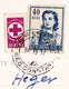 CRUCEA ROSIE / CROIX ROUGE / RED CROSS - TIMBRE Sur CARTE POSTALE : 10 BANI / 1957 - CINDERELLA On POSTCARD !!! (aj992) - Fiscale Zegels