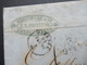 Delcampe - Italien 1860 Faltbrief Mit Inhalt Clossmann & Cie J.L. Pointeua Firenze - Bordeaux Roter K2 Sardaigne 2 Culoz - Tuscany