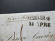 Italien 1856 Faltbrief Mit Inhalt/ Auslandsbrief Messina - Lione Schiffspost?! Handschriftlicher Vermerk Vapore Francese - Sicily