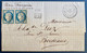 Guadeloupe Lettre 27 Nov 1875 Pour Bordeaux Paire Du N°23 Obl GC Losange 8 X 8 + Dateur "Paq.fr /Pointe à Pitre" - Lettres & Documents