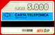 G P 132 C&C 2059 SCHEDA TELEFONICA USATA TURISTICA LOMBARDIA BERGAMO 5.000 L TEP 2^A QUALITÀ  PICCOLA PIEGA - Öff. Vorläufer