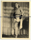 Sweet Blonde Undresses *1 / Suspenders - Gloves (Vintage Photo ~1950s) - Unclassified