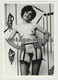 Tiny Nude Woman W. Gloves & Suspenders / 60s Interior (Vintage Photo) - Sin Clasificación