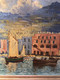 Guido Odierna (1913-1991) Rare Early 1937 CAPRI ISLAND & BOAT Impressionist Oil Painting  (art Italy Napoli Campania - Olii