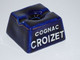 Delcampe - *ANCIEN ENCRIER CERAMIQUE BLEU 2 FOUR PUBLICITE COGNAC CROIZET PUB COLLECTION  E - Inktpotten