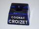 Delcampe - *ANCIEN ENCRIER CERAMIQUE BLEU 2 FOUR PUBLICITE COGNAC CROIZET PUB COLLECTION  E - Inkwells