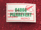 Vignette P.T.T. Le Code Postal Surchargé Pierrevert 04 -☛Erinnophilie,stamp,Timbre,Label,Sticker-Aufkleber-Bollo-Viñeta - Postleitzahl