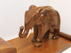 Delcampe - *DECO BUREAU ART DECO BOIS NOYER BOITE A CIGARETTES CIGARES ELEPHANT CADEAU  E - Art Nouveau / Art Deco